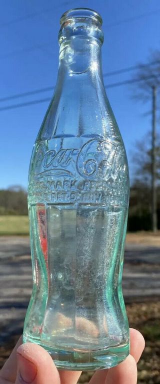 Rare 1915 Coca Cola Hobbleskirt Bottle Anniston Alabama Ala Early