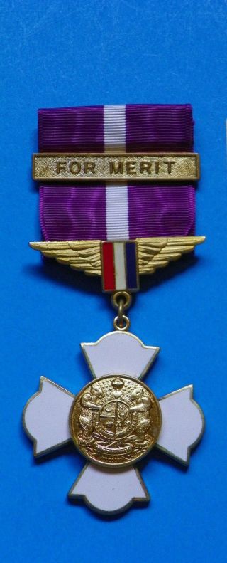 Wwii Us Missouri National Guard Service Medal For Merit - Maker Marked