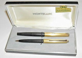 Montblanc 224 Set Fountain Pen / Mechanical Pencil With Box (1960)