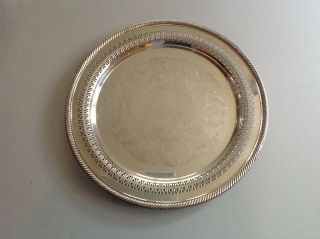 Vintage Wm Rogers Silverplate 12.  25 " Serving Tray 170