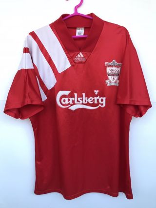 Liverpool 1992 1993 Vintage Adidas Home Football Shirt Jersey Equipment