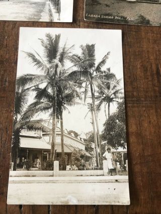 Vintage Postcards X 5 Fiji Levuka Church Lambasa Sugar Mill Plus 2