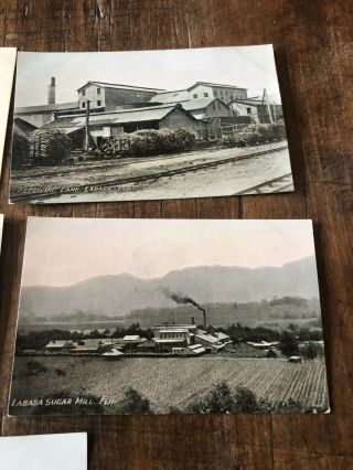 Vintage Postcards X 5 Fiji Levuka Church Lambasa Sugar Mill Plus 3