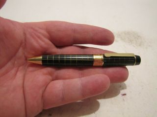 Vintage Mont Blanc Black/gold Ball Point Pen 4 1/2 " Long