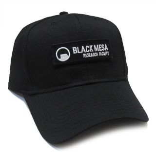 Portal Game Black Mesa Research Facility Logo Patch Snapback Black Cap Hat - Bm01
