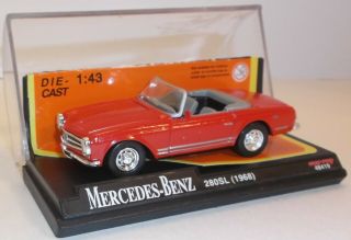Ray 1968 Mercedes Benz 280 Sl 48419 Die - Cast In Plastic Case 1:43