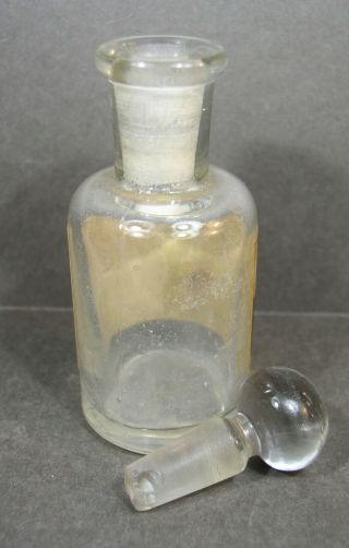 ANTIQUE MAY - PARKER DRUG CO.  BOTTLE,  INDEPENDENCE IOWA,  210 MAIN STREET 3