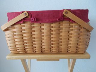 LONGABERGER CRAFT KEEPER BASKET COMBO,  LID - PROTECTOR craftkeeper Hostess only 2