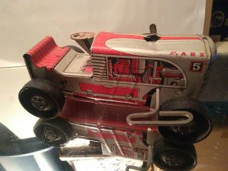 Vintage Marx 5 Windup Toy Tractor Ok