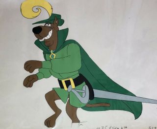 Hanna Barbera Scooby Doo Production Cel With Drawing Witch 