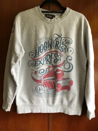 Harry Potter Hogwarts Express Sweatshirt,  Size M,  Platform 9 3/4