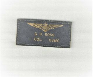 Rare Wwii Embossed Wings Usmc Marine Corps Colonel 