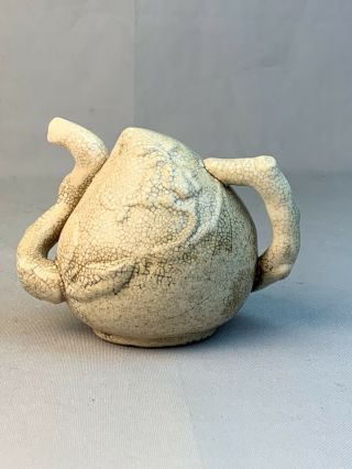 Fine Antique Chinese Porcelain Puzzle Teapot Ge Guan Type Ware Qing
