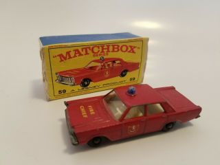 Vintage Matchbox Lesney Vintage Fire Chief 