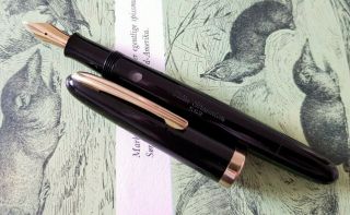 Miller Streamlin 562 Danish Vintage Fountain Pen Piston Filler 14k Flex Gold Nib