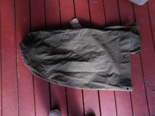 Wwii Us Army Duffle Bag With Tactical Invasion Markings Named Clarence N Leister