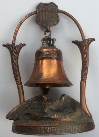 Brass Bell/shield/eagle 1915 Ppie Panama Pacific International Expo Sanfrancisco