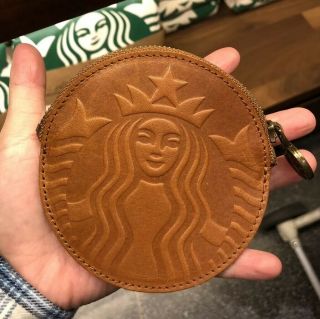 Starbucks China 2018 Goddess Logo Limited Edition Leather Coin Purse