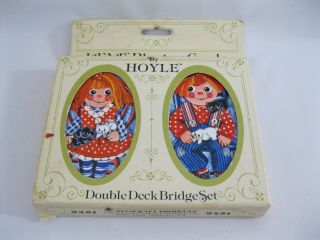 VINTAGE RAGGEDY ANN & ANDY KENT PLAYING CARDS - HOYLE 3451 - COMPLETE DECKS 2