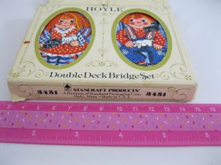 VINTAGE RAGGEDY ANN & ANDY KENT PLAYING CARDS - HOYLE 3451 - COMPLETE DECKS 3
