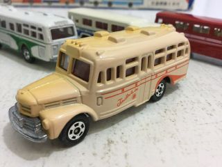 Vintage Tomy Tomica No 6 Isuzu Bonnet Orange Discolored Coach Bus 1:64 Japan