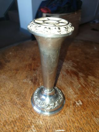 Silver Plated Single Rose Vase