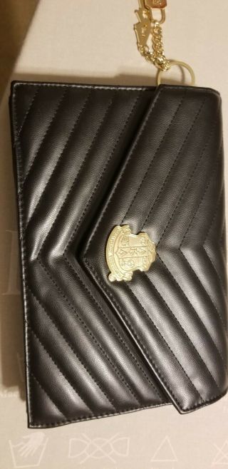 Alpha Kappa Alpha Sorority AKA Crest Handbag Crossbody bag with Blk Wallet 2