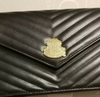 Alpha Kappa Alpha Sorority AKA Crest Handbag Crossbody bag with Blk Wallet 3
