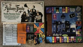 1991 The Addams Family Reunion Game By Pressman 100 Complete 90s