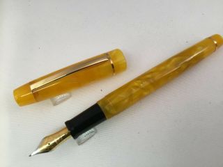 Bexley Bx701 Yellow Prototype Unique Usa Fountain Pen (jlc)
