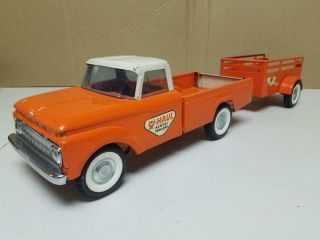 Vintage 1965 Ford Nylint U - Haul Rental Truck And Trailer Twin I Beam Suspension