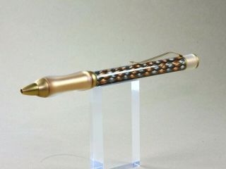 Sensa Amx 2000 Twist Action Ballpoint Pen In Copper Nickel Made In Usa