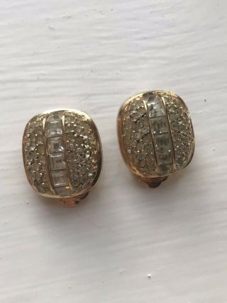 Stunning Vintage Christian Dior Earrings - 80s 90s Designer Couture