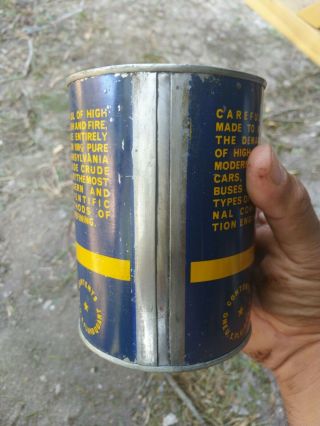 Vintage Gold Seal Motor Oil Can 3