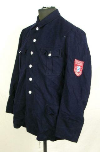 Ww2 Wwii German Army Feuerwehr Fire Brigade Field Jacket Tunic Thierhaupten