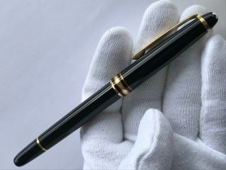 MONTBLANC MEISTERSTUCK PIX ROLLERBALL PEN F BLACK&GOLD PLATED MADE IN GERMANY 2