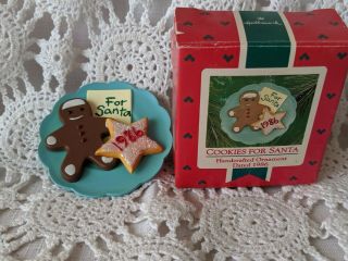 1986 Hallmark Keepsake Ornament Cookies For Santa