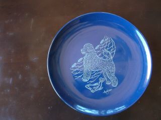 Portuguese Water Dog - Item - Hand Engraved Ceramic Plate By Ingrid Jonsson