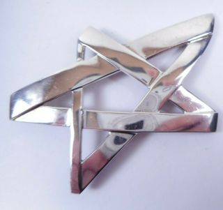 Vtg Paloma Picasso Tiffany & Co.  925 Sterling Silver Star Brooch