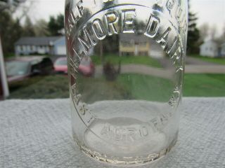 Trehp Milk Bottle Fillmore Dairy Farm East Aurora Ny Erie County 1941