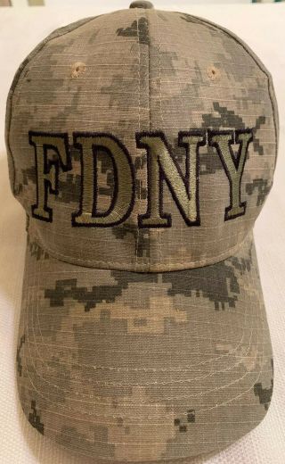 FDNY Fire Department York NY Hat Digital Camo US Army USMC 3