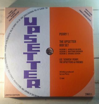 Nm Lee " Scratch " Perry Upsetters The Upsetter Box Set 1985 3 - Lp Box Set Reggae