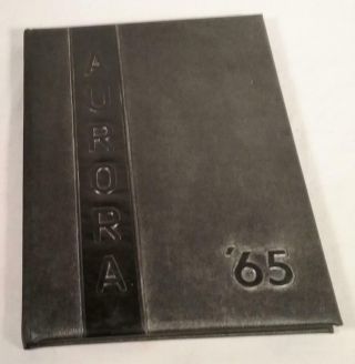 Vintage 1965 Yearbook Aurora Queensborough Community College York City