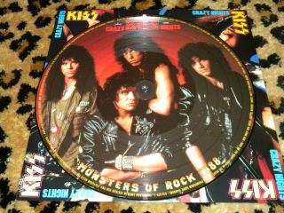 Kiss 12 " Picture Disc Crazy Nights Lmt.  Of 500 Promo Monsters Of Rock Official