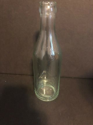 Drewry Sons Vintage 1923 Clear Glass Beer Bottle 8” Prohibition Era