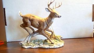 Masterpiece Porcelain By Homco White Tail Buck 1986