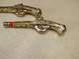 Avon Cologne Aftershave Bottles Two Collectible Gun Shaped Dueling Pistols Label 2