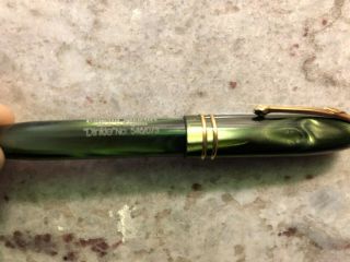 Conway Stewart,  Dinkie 73 of Limited Edition Ballpoint Pen,  Green with GP Trim 2