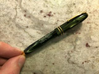 Conway Stewart,  Dinkie 73 of Limited Edition Ballpoint Pen,  Green with GP Trim 3