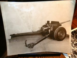 8595,  Orig.  Henry Miller Photo,  Wwii Us Army Anti Tank Gun 1939